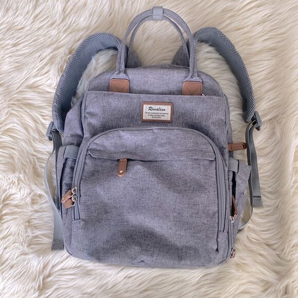 RUVALINO Large Diaper Bag Backpack, Travel Maternity Baby Changing Bags Like New - Picture 2 of 13